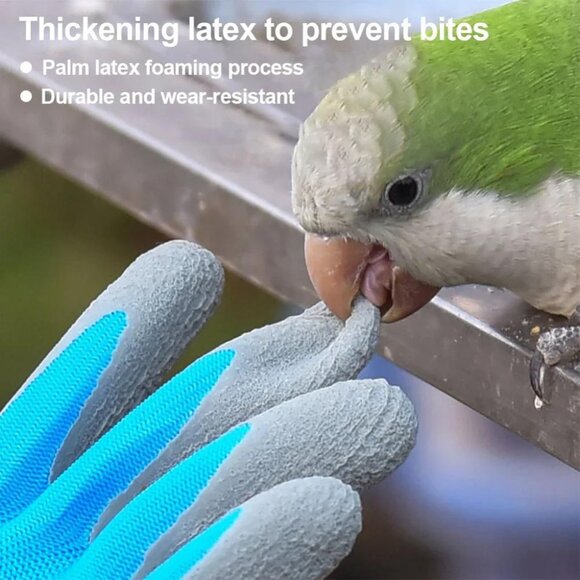 Paknada Kids Garden Gloves 3Pair Latex Coated Pink Yellow Blue Anti-Slip Cartoon - Picture 7 of 11